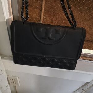 Tory Burch Black Quilted Shoulder Bag